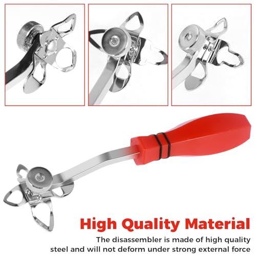 Image of Windshield Locking Strip Tool Car Windscreen Removal & Installation Tools Steel & Plastic Windshield Seal Strip Remover Windshield Glue Removal Tool Car Repair Accessories(Gules)