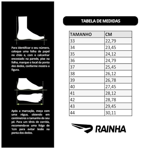 Tenis Rainha Route,Preto/Branco/Dourado,41