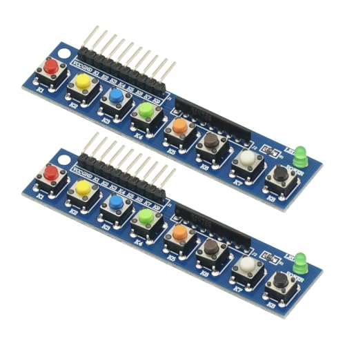 2PCS 8 Independent Key Button Touch Button Module with LED