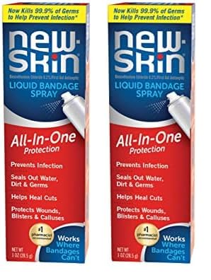 NEW-SKIN Liquid Bandage Spray for Cuts and Minor Scrapes, 1 Ounce (Pack of 2)
