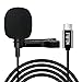 PIXEL Microfono da Risvolto Universale, Microfono Lavalier a Condensatore Omnidirezionale per Smartphone/Tablet/Laptop (1,5m)