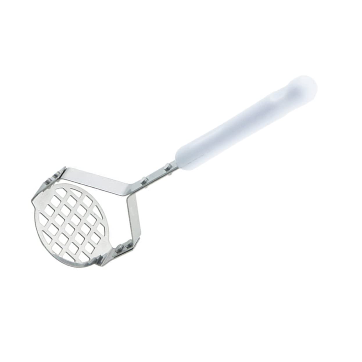 GLEAVI 2pcs Handheld Stainless Steel Potato Press Masher with Heat Resistant Handle Kitchen Gadget for Smooth Mashed Potatoes Design