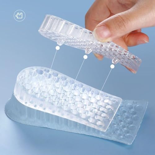 Plantillas elevadoras transparentes de silicona para hombre y mujer miniatura 6