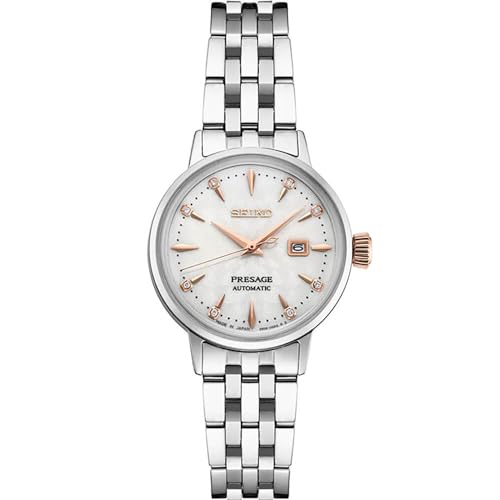 Seiko SRE009 Presage Cocktail Bracelet Womens Watch - Silver