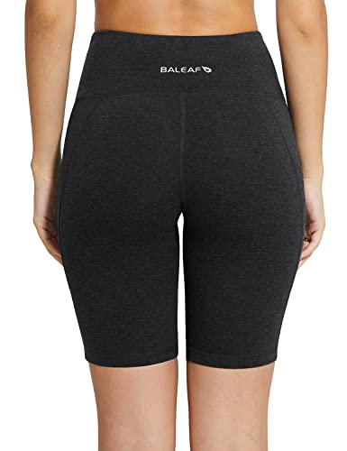 baleaf Women's 8"/ 5"/ 3" Biker Shorts High Waist Yoga Workout Gym Running Volleyball Spandex Shorts with Pockets
