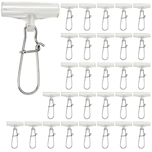 Sinker Slides Stainless Steel Fish Line Clips with Dou Lock Snaps, Suitable for Varieties of Fishing Gears, Fish Lures Sinkers Floats Split Shot Swivel Hook Fishing Tackle Catfish Rig
