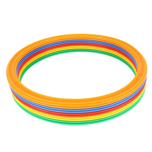 Akozon Kids Sports Speed, Children's Outdoor Toys Sports Speed and Agility Ring M 28 Cm Ring Set 10 Extra Large Buckles