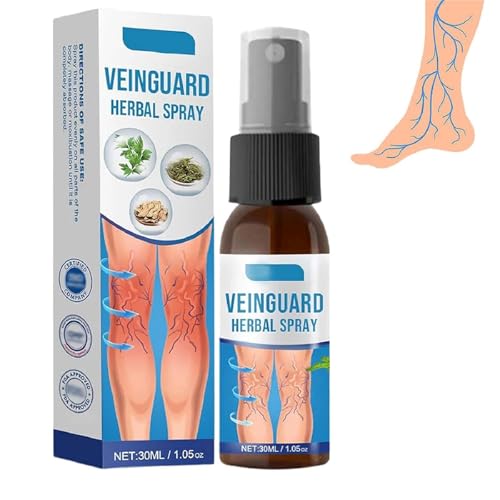 2025 Nuevo Spray De Hierbas VeinGuard, Spray De Venas Varicosas, Tratamiento Profesional De Venas Varicosas Para Las Piernas, Fórmula De Absorción Rápida, Apoyo A La Hidratación De La Piel (1pcs)