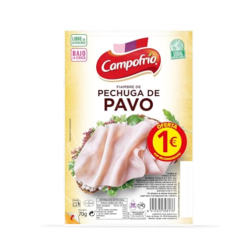 Pechuga de pavo Campofrío sobre 70 g
