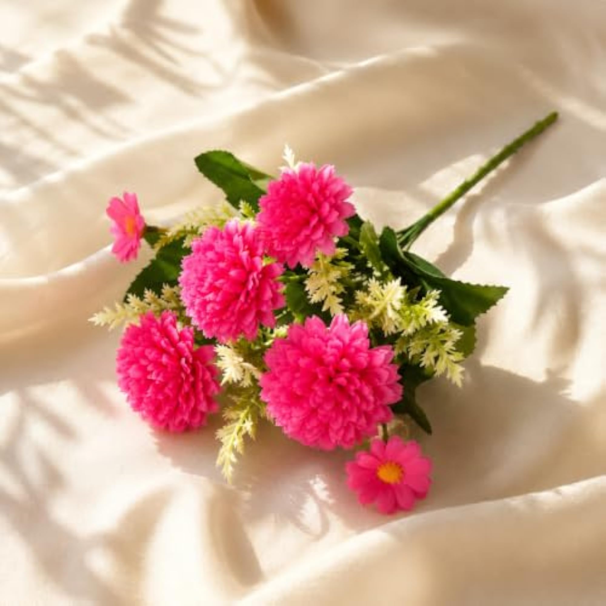 PinkAura Artificial Mixed Flower Bouquet