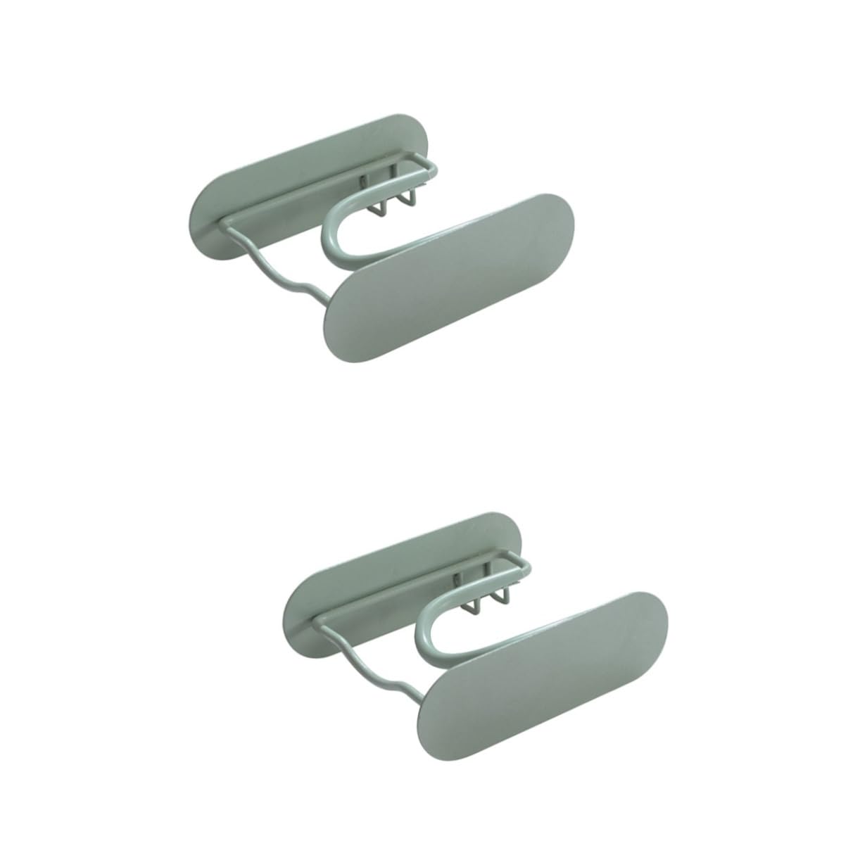 TOPBATHY 2pezzi Supporto Per Asciugacapelli Da Parete Acciaio Inossidabile Porta Asciugacapelli Verde Design Moderno e Resistente Facile Installazione Per Bagno e Toilette