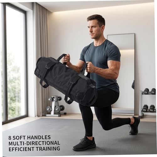 Sacos de arena Power Bag con 8 asas suaves y carga ajustable de 20 kg 5