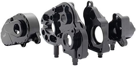 KYX Racing Alloy CNC Machined Transmission Case Gearbox Housing Gearbox Shell Upgrades Parts Accessories for RC Crawler Car Axial Capra Unlimited Trail Buggy UTB