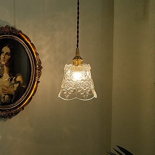 Lámpara colgante de cristal E27 de estilo nórdico para isla de cocina 3