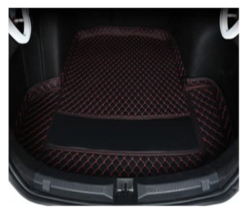 Tapis de coffre voiture design soigné noir et rouge pour choyer votre VW LaVida