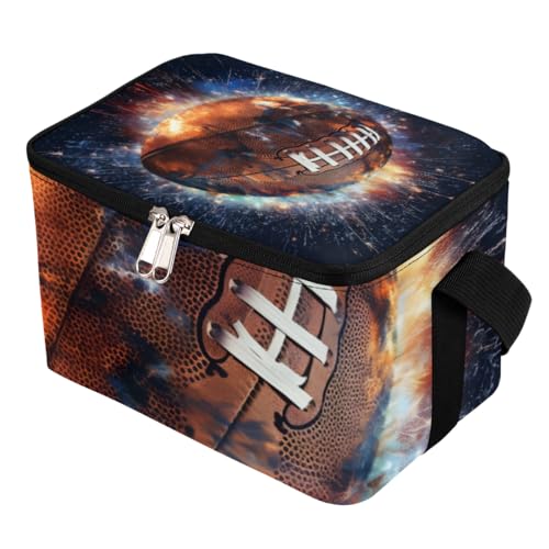 GzLeyigou Lunch Bags for Women Men 9 Cans,American Football Hot & Cold Food Delivery Bag Insulated Grocery Bag Insulated Lunch Box Cooler Bag for Office Work Picnic Beach