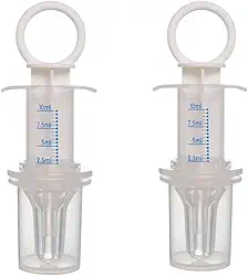 Kit 2 Unidades Dosador de Remédio Branco – Ideal para Uso Infantil