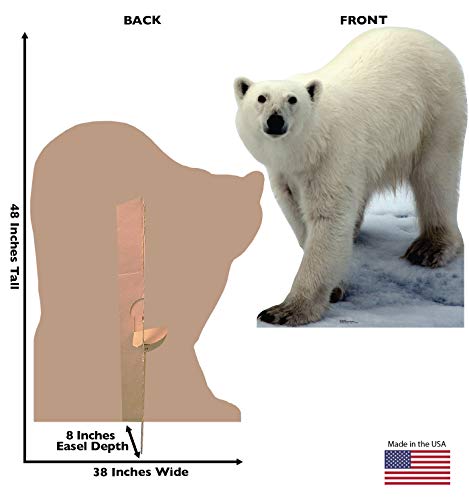 Image of Cardboard People Polar Bear Life Size Cardboard Cutout Standup