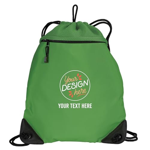 Custom Cinch Pack – Upload Your Design & Text | Personalized Drawstring Backpack for Hiking, Gym & Daily Use