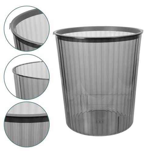 Caneca de basura rectangular de plástico transparente grande miniatura 5
