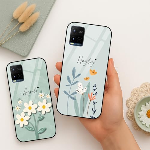 Image of COLORflow Back Cover Compatible with Vivo Y21 2021 / Y33s / Y21s | Floral Family Customized | Shockproof TPU Bumper with Camera Protection Back Cover Compatible with Vivo Y21 2021 / Y33s / Y21s