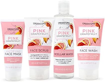 Creightons Pink Grapefruit Refreshing Face Wash (150ml) - Deeply cleanses & purifies without over-drying skin. With added Vitamin E. Dermatologically Tested.
