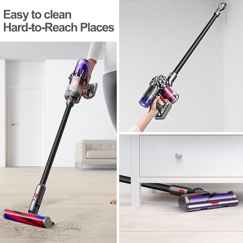 RUKHOOL Verlängerungsrohr Rohr für Dyson V11 V10 V8 V7 V15 Saugrohr Ersatzteile Staubsaugerrohr Zubehör Teleskoprohr Schnellspanner Ersatzrohr Verlängerungsstange, 73cm