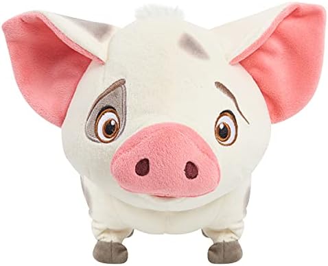 Disney Princess Moana Walk & Snort Pua Feature Plush, Sounds and Movement Stuffed Animal, Pig, by Just Play