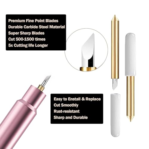 5 lâminas de ponta fina premium compatíveis com Cricut Maker 3/Maker/Explore 3/Explore Air 2/Air/One