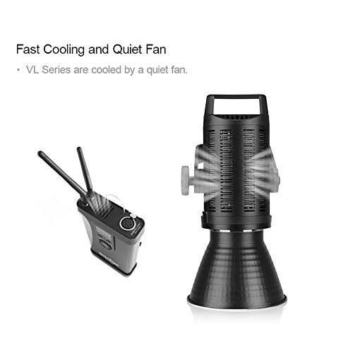 Godox VL200 LED Videoleuchte, 200W LED-Dauerlicht mit Fernbedienung APP, CRI 96, TLCI 95, mit Bowens Mount, für Kinder… – Bild 6