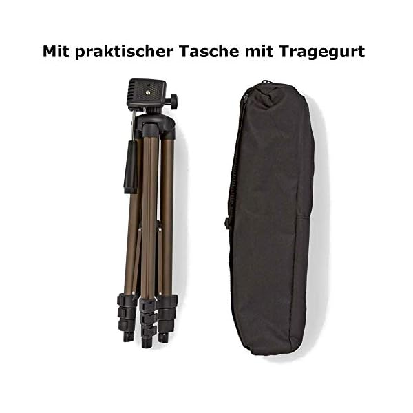 TronicXL 1,30m Baustativ Stativ für Laser Nivelliergerät Linienlaser Kreuzlinienlaser Einhell Bosch Dewalt Makita Flex Leica Stanley Meterk Tacklife Huepar Firecore Skil 1/4 Zoll 3/8 Tripod – Bild 6