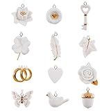 Hallmark Keepsake 2017 Wedding Wishes Mini Porcelain Christmas Ornaments, Set of 12