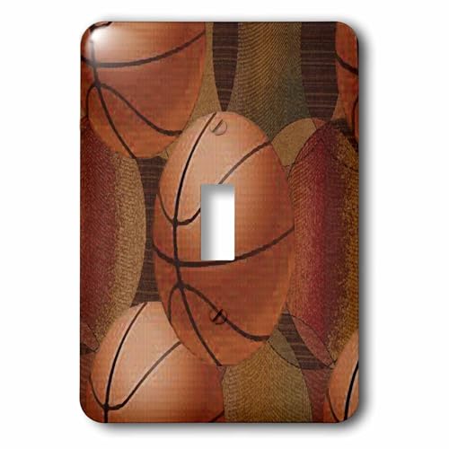 Ballons de basket plaque interrupteur simple à bascule pour décoration murale - 2