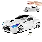 【Cool Souris Sans Fil en Forme de Voiture】Le design de cette souris d'ordinateur s'inspire des voitures de sport. La forme de voiture de sport avec des lumières clignotantes offre un attrait visuel rendent cette souris pc immédiatement reconnaissable. C'est un excellent choix pour les enfants, les femmes, les hommes à utiliser ou comme cadeau.
