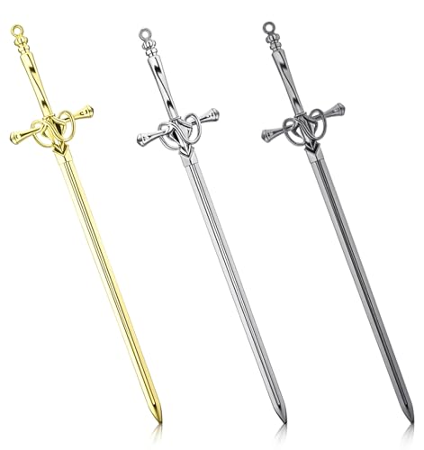 3 Stück Brieföffner Edel Brieföffner 20x1.4cm Metall Letter Opener für Umschläge & Büromaterial