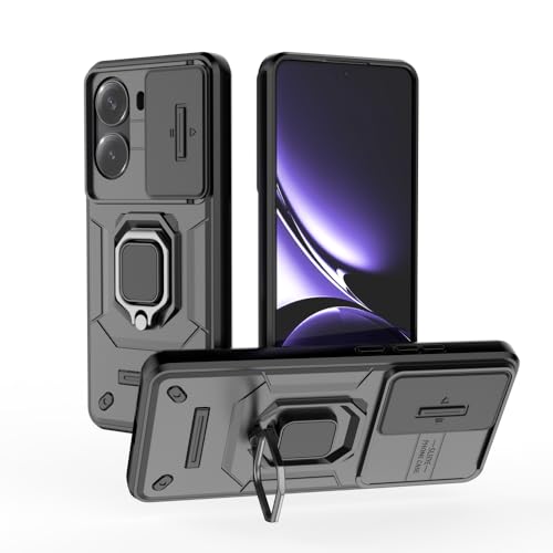Coque Redmi Turbo 4 5G et Poco X7 Pro 5G noire housse de protection objectif photo coulissant