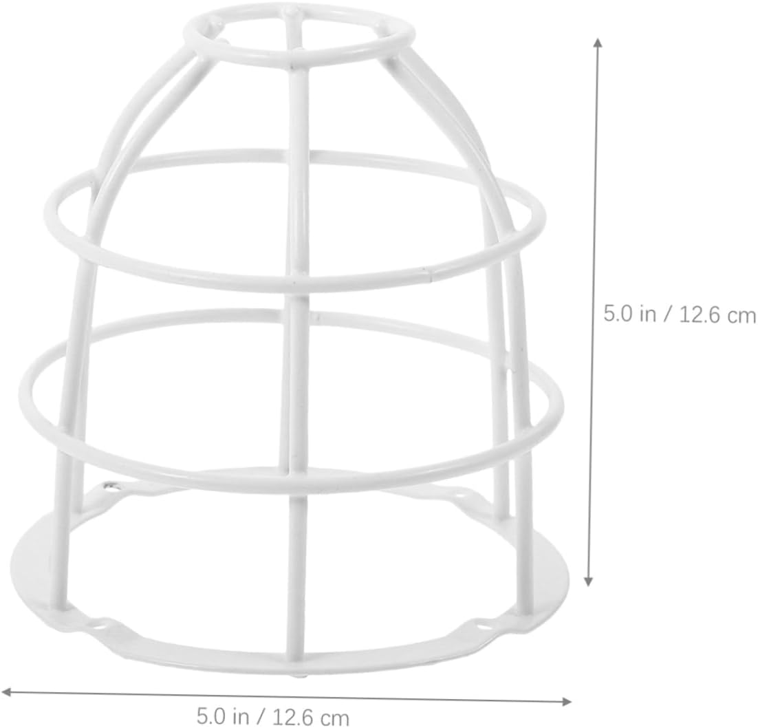 Lurrose 4pcs Ceiling Lampshade Diffuser Lampshade Covers Diy Bracket Stainless Steel Frame Easy Installation