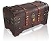Produktbild Brynnberg Schatztruhe groß mit Schloss 40x20x22cm Holztruhe Piratentruhe braun