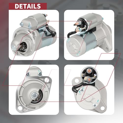 Repuesto de arrancador Hyanne BP-001-0073 compatible con Pontiac Vibe L4-1.8L 2009-2010, Toyota Corolla L4-1.8L 2009-2013 y Toyota Matrix L4-1.8L 2009-2014 miniatura 3