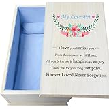 Wooden Handmade Pet Casket|Dog Cat Casket,Coffin|Pet Caskets For Dogs,Cats,|Pet Burial Box,Pet Memorial (Inside 15.8'L x 9.0'W x 6.3'H) X-Small Blue