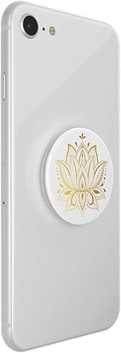 Vista 34 de PopSockets - Agarre para teléfono con soporte expandible, agarre adhesivo, color dorado Prana Negro