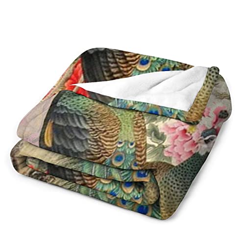 Plaid paon rustique pour des soirées cocooning chaleureuses