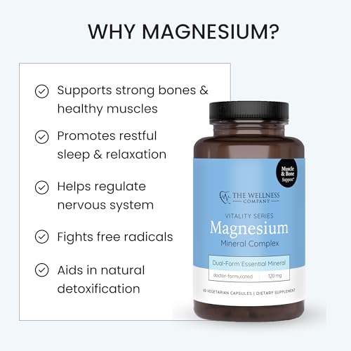 Magnesium Glycinate and Magnesium Citrate – Supports Muscle Relaxation and Cardiovascular Health | 60ct (2 Month Supply) - Image 6
