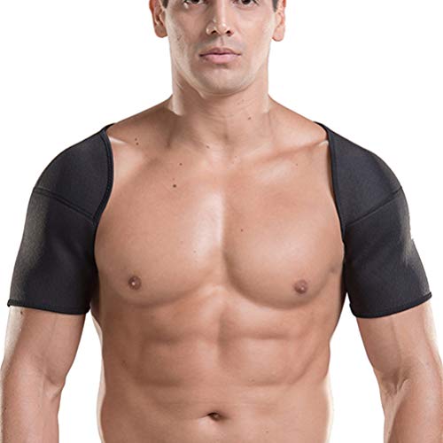 Exceart Schulter Stütze Sport Gewichtheben Schulterbandage atmungsaktiv Schulter Haltung Korrektur Gürtel Schulterwärmer für Fraktur Verstauchungen Damen Herren Schulterbreite Größe XL
