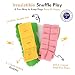 CHEWFFON Interaktives Half Sandwich Hundespielzeug, Crinkle Plüsch Schnüffelspielzeug mit 3 Leckerli-Taschen & Mehrschichtigem Versteck-Design, Bereicherung Puzzle Spielzeug für Kleine Mittlere Hunde