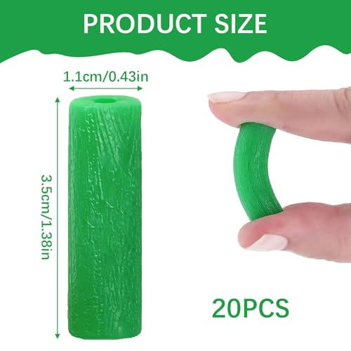 20 Stück Aligner Chewies, Grün Kieferorthopädische Kauartikel Wiederverwendbar Aligner Tablett Sitzer Minzduft Chewies Waschbar Aligner Chompers für Zahnspangen Unsichtbare Zahnspange beißt