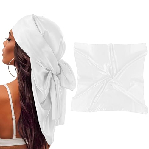 Bufanda Cuadrada Grande de Seda Qianyu 90x90 cm - Pañuelo Elegante para Mujer, Accesorio para el Cabello