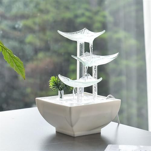 Fontaine à eau circulante compacte pour décoration de table et bureau - 4