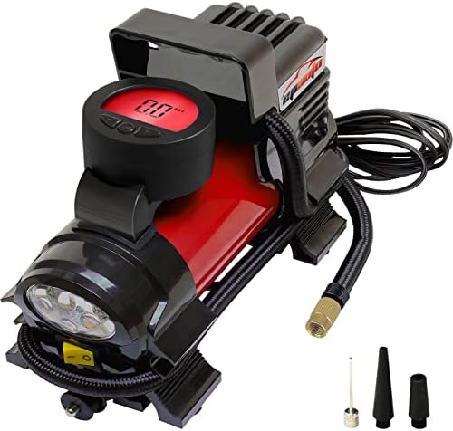 EPAuto 12V DC Portable Air Compressor Pump, Digital Tire Inflator
