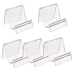 5 clear acrylic purse stands.